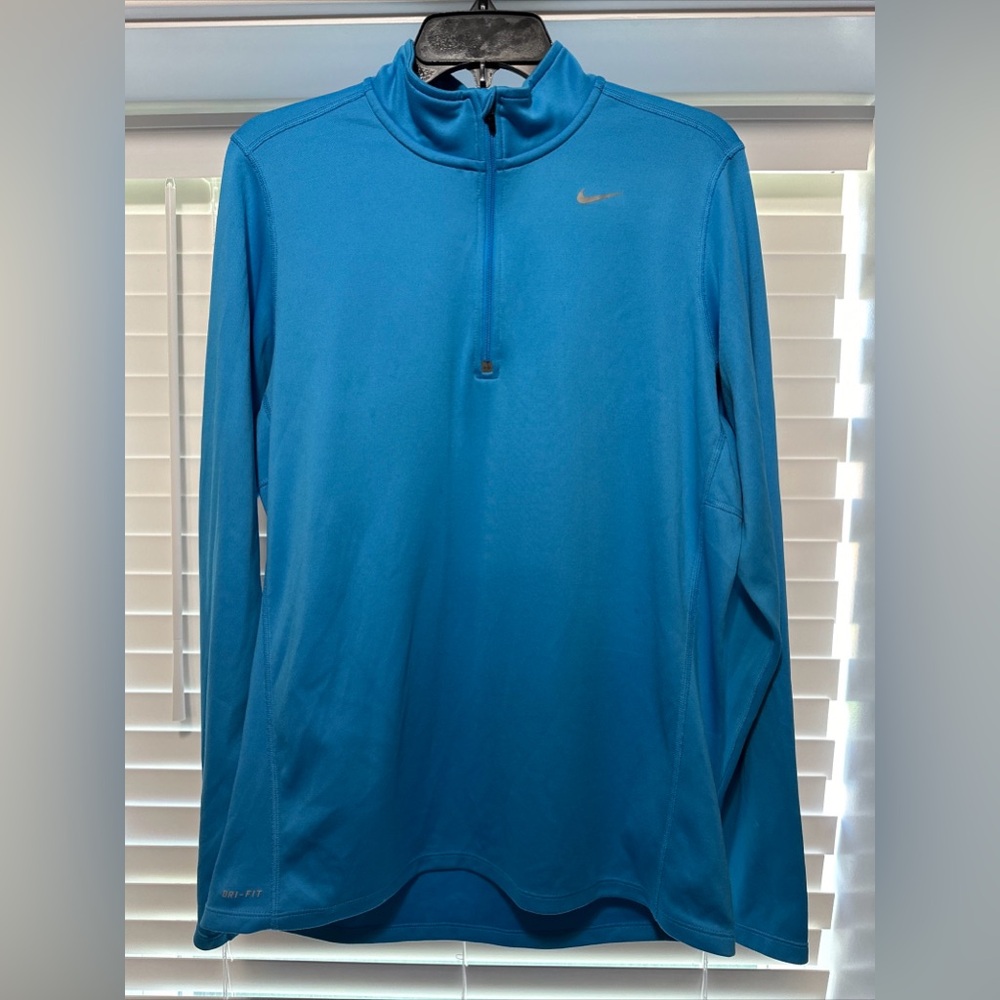 Nikke dri-fit element men's 1/4-zip running top Size Medium Blue